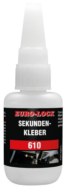 Sekundenkleber universal EURO-LOCK E 610, 20g Dosierflasche