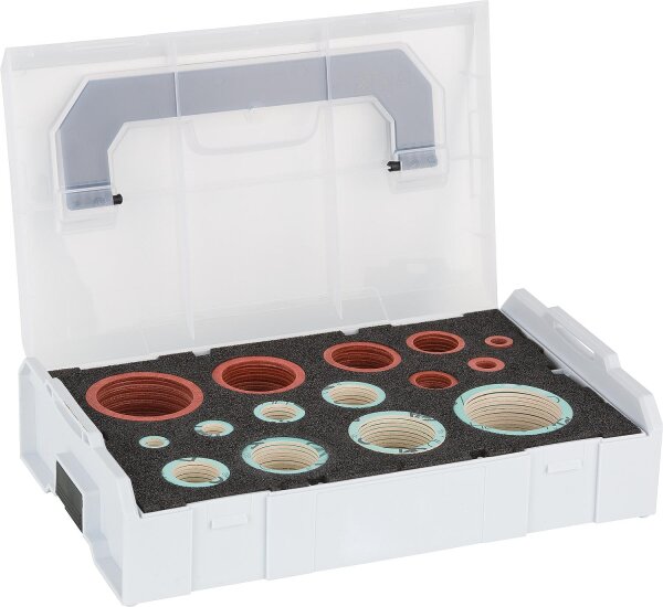 Dichtungssortiment Haustechnik 282-tlg. Set in L-Box mini Fiber, HD