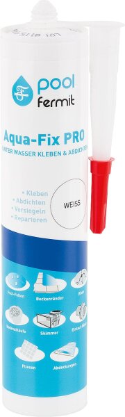 Kleb- & Dichtstoff Aqua-Fix Pro FERMIT transparent 290ml Kartusche