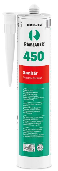 Sanitärsilikon RAMSAUER 450 Farbe: Mittelbraun 310ml Kartusche