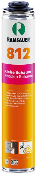 PU-Klebeschaum (1K) RAMSAUER 812, 750ml Brandklasse E (DE)