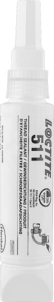 Niedrigfeste Gewindedichtung (DVGW) LOCTITE 511, 50ml Tube