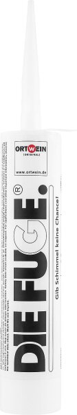 Dichtstoff ORTWEIN Die Fuge - weiß (RAL 9010) schimmelfrei auf SMP Basis, 300g Kartusche