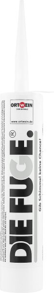 Dichtstoff ORTWEIN Die Fuge - lichtgrau (RAL 7035) schimmelfrei auf SMP Basis, 300g Kartusche