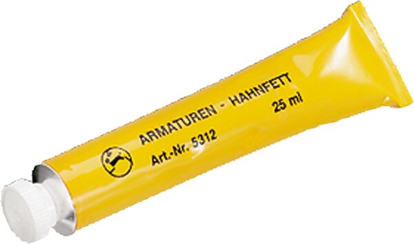 Armaturen-Hahnfett F.9 transparentes Hochtemperaturfett 25 ml Tube