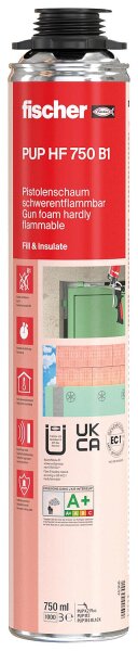 Fischer Pistolenschaum Typ PUP B1 750 Inhalt 750ml