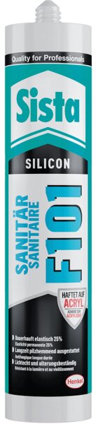 Sanitärsilikon SISTA F101 bahamabeige (glänzend) 300ml Kartusche