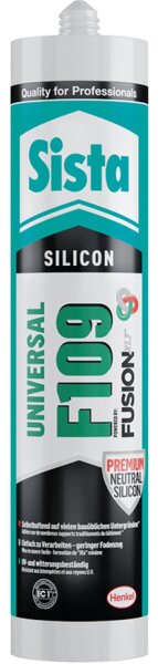Universalsilikon SISTA F109 Fusion lichtgrau (matt) 300ml Kartusche