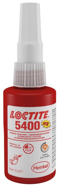 "Weiße" Gewindedichtung mittelfest (DVGW) LOCTITE 5400, 50ml Akkordeonflasche