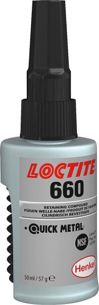 Fügeklebstoff hochfest (NSF) LOCTITE 660, 50ml Akkordeonflasche