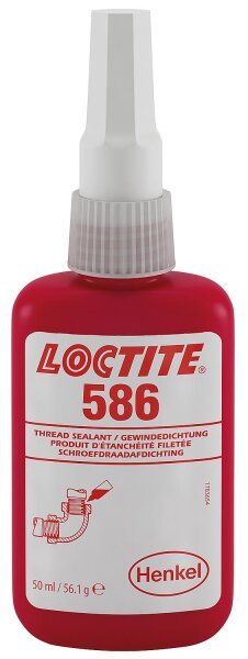 Gewindedichtung hochfest / langsamhärtend LOCTITE 586, 50ml Dosierflasche