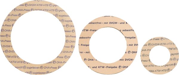 Dichtungen 77 x 127mm  DN 65  PN 10/16/40 EINZELN
