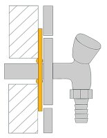Sicherheitsspritzschutz aus Gummi schwarz Innen-Ø...