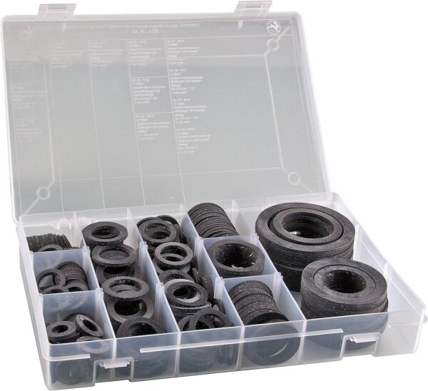 Gummi-Verschraubungsdichtungs- Sortiment Gesamtinhalt:295 Stück