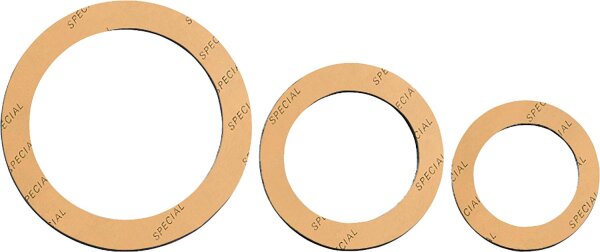 Spezial-Verschraubungs-Dichtung 1/2 groß  24 x 34mm 2mm stark/ gelb, VPE=25 Stck.