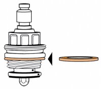Fiberringe für Hahnoberteile Größe 11/2", 48x58x1,5mm, VPE = 10 Stück
