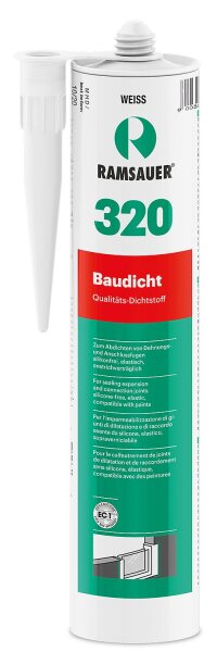 Baudicht 320 weiß Hybrid-Dichtstoff 310ml lebensmittelgeprüft