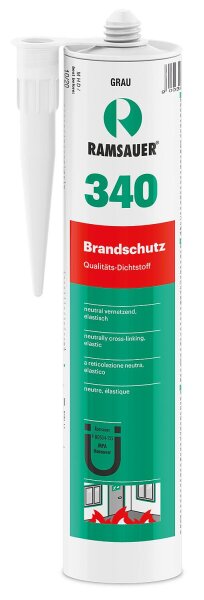 Brandschutzsilikon (B1) RAMSAUER 340 weiß 310ml Kartusche