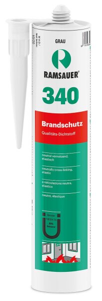 Brandschutzsilikon (B1) RAMSAUER 340 braun 310ml Kartusche