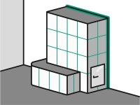 Kachelofen 420 Acryl reinweiß...