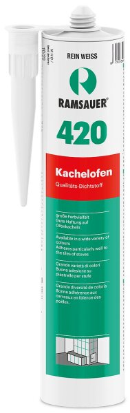 Kachelofen 420 hellbeige temperaturbeständige Fugendichtmasse 310ml Kartusche
