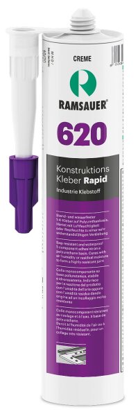 Konstruktionskleber RAMSAUER Rapid 620 [creme] silikonfreier Industriekleber 310ml Kartusche