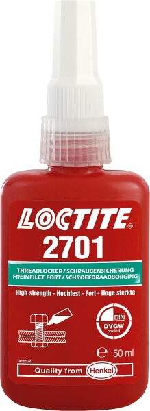 Schraubensicherung hochfest (DVGW) LOCTITE 2701, 50ml Dosierflasche