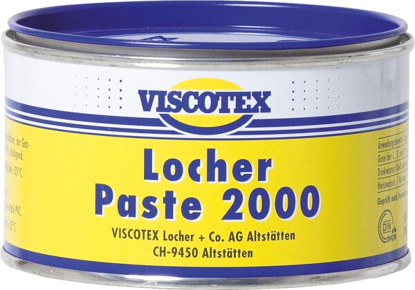 Locher-Paste 2000 / 450g Dose Dichtungspaste für Gas/Wasser DVGW in Verwendung mit Hanf