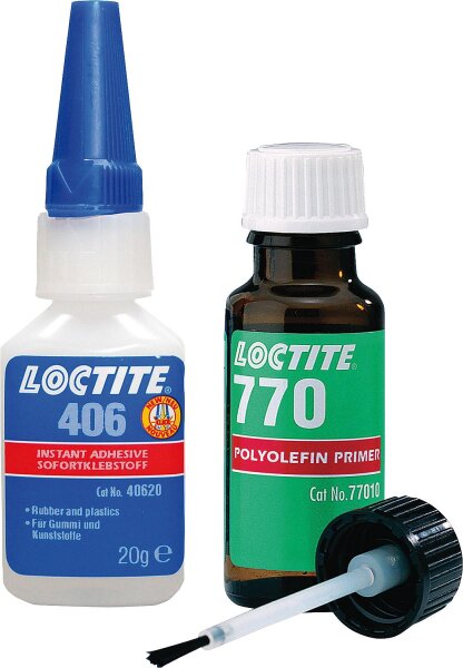 Klebeset für Polyolefine LOCTITE 406 / SF 770, 20g+10g
