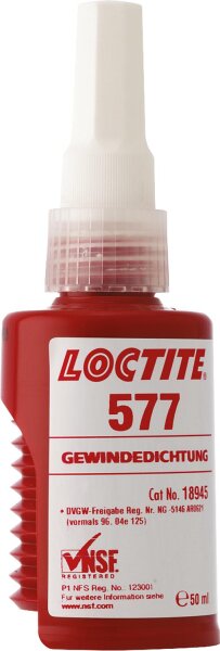 Gewindedichtung mittelfest (DVGW) LOCTITE 577, 50ml Dosierflasche