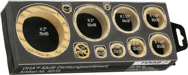 Multidichtungsblock OHA für Gas und Wasserinstallation Gesamtinhalt 221 Stück