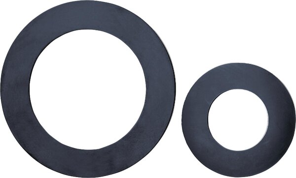 Gummi-Flanschdichtung DN 40 PN 6 49 x 86 mm 3 mm stark schwarz