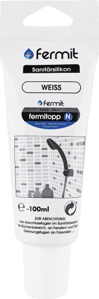 Sanitärsilikon FERMIT Fermitopp N [weiß] 100ml Tube