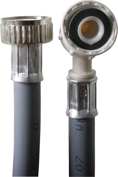 Kunststoff-Anschlussschlauch 3/4", Innen-Ø 10 mm, Länge 2,5 m, Wandstärke 3,5 mm, grau