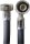 Kunststoff-Anschlussschlauch 3/4", Innen-Ø 10 mm, Länge 2,5 m, Wandstärke 3,5 mm, grau