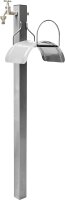 Gartensäule mit Schlauchhalter Stahl pulverbeschichtet
