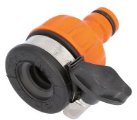Wasserdieb-Hahnstück für glatte Ausläufe, D=15-20mm, mit Klemmanschluss