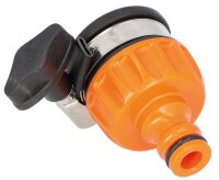 Wasserdieb-Hahnstück für glatte Ausläufe, D=15-20mm, mit Klemmanschluss