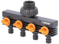 4-Wege-Verteilerventil IG DN20 (3/4"), regulierbare Wassermenge