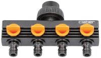 4-Wege-Verteilerventil IG DN20 (3/4"), regulierbare Wassermenge