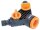 2-Wege Y-Verteilerventil, IG kombiniert DN20(3/4")+DN15(1/2") regulierbare Wassermenge