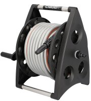 Schlauchtrommel mit Wandhalter mit 20m-Schlauch und Spritze