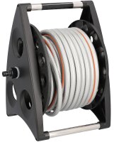 Schlauchtrommel mit Wandhalter mit 20m-Schlauch und Spritze