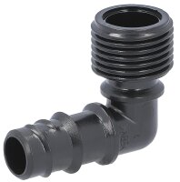 T-Stück für Verlegerohr DN15(1/2") mit Mittelabgang DN15(1/2")AG, VPE = 2 Stück