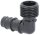 T-Stück für Verlegerohr DN15(1/2") mit Mittelabgang DN15(1/2")AG, VPE = 2 Stück
