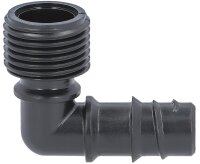 Winkelstück für Verlegerohr DN15(1/2") mit DN15(1/2")AG VPE = 2 Stück