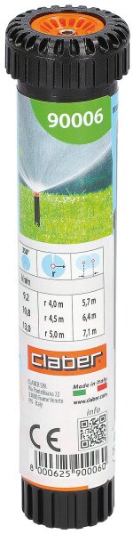 Versenkregner POP-UP, einstellbar 0-350°, DN15(1/2"), max. 78m²