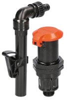 Wasserzapfstelle mit 360° drehbarem Entnahmerohr und...