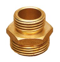 Gewindenippel Messing 3/4" AG x 1" IG