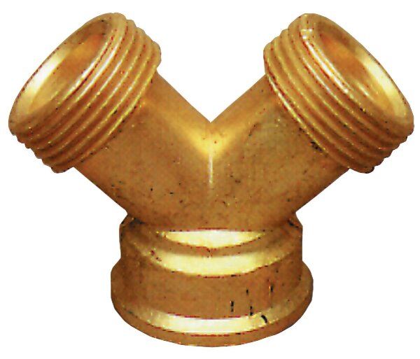 Verteilerstück Eingang 3/4" IG, Ausgang 2x3/4" AG